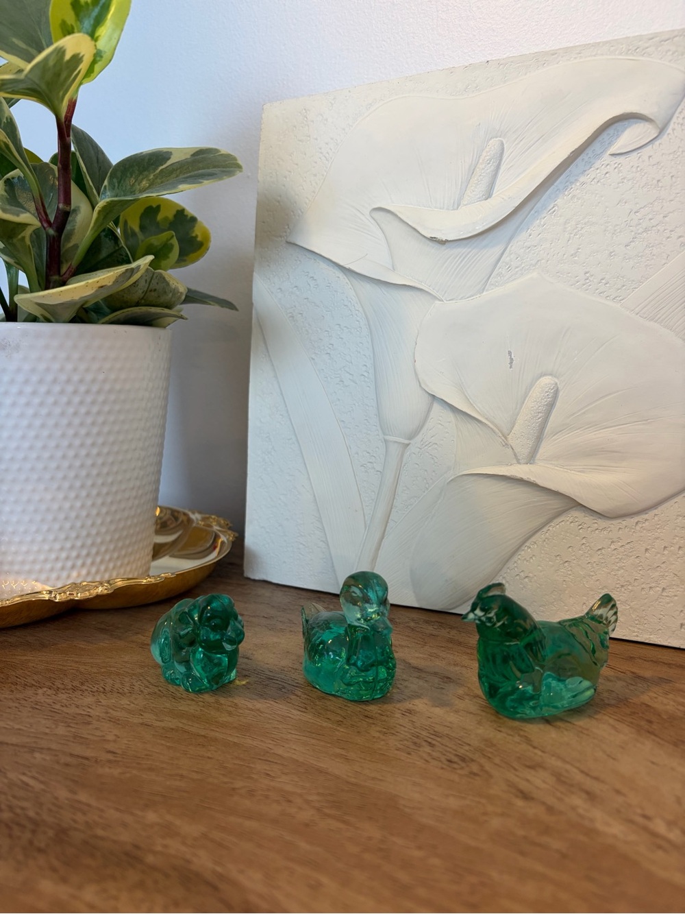 Fenton Emerald Green Glass animals